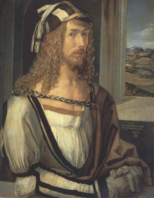 Albrecht Durer Self-Portrait with Landscape